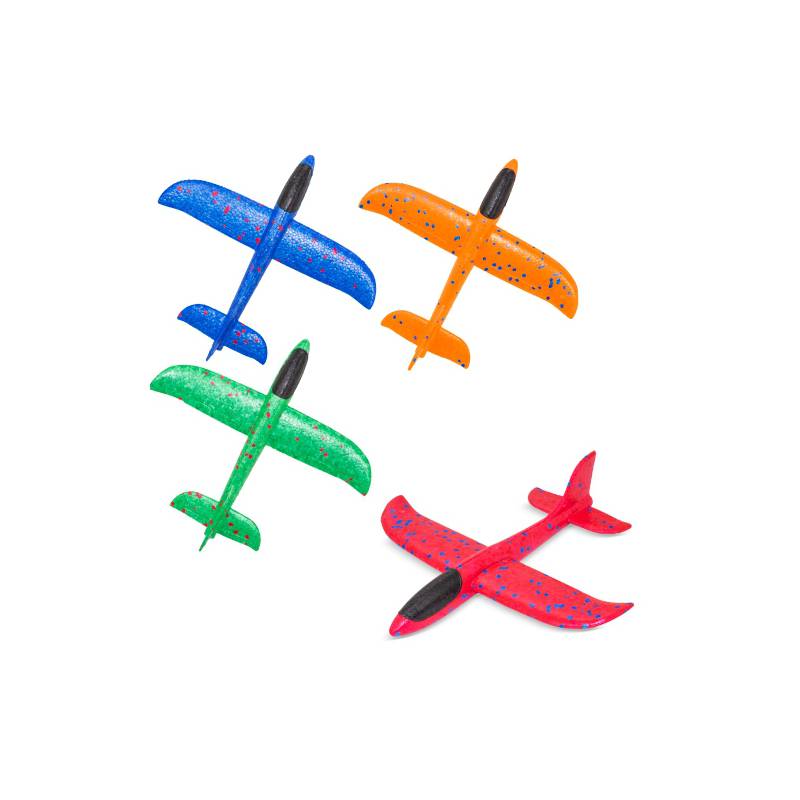 SET DE 4 AVIONES ESPUMA EVA PLANEADORES